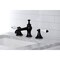 Kingston Brass KC7060PL Vintage 8" Widespread Bathroom Faucet, Matte Black KC7060PL - alternate 2